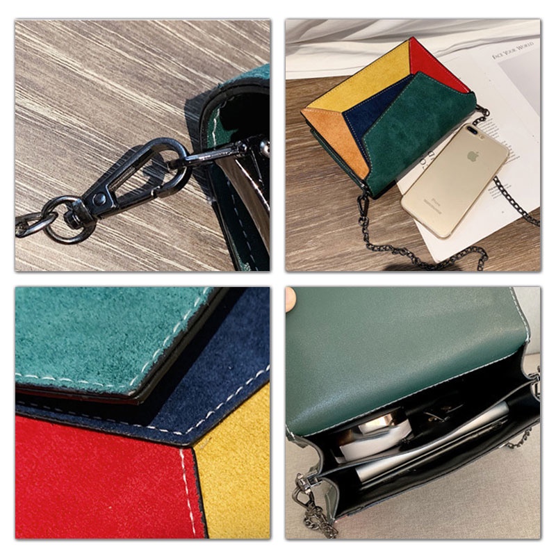 MISCHA Túi Đeo Chéo Vai Bằng Da PU Thời Trang Sành Điệu Bắt Mắt Cho Nữ