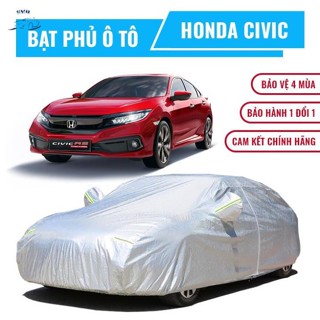 Bạt che phủ xe ô tô 5 chỗ Honda Civic, Bạt trùm xe hơi 5 chỗ cao cấp chất liệu vải PEVA chống nắng mưa không thấm nước +