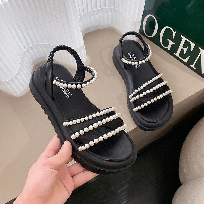 Sandal Đế Dày 4.5Cm Phong Cách Roman Thời Trang Mùa Hè Hàng Mới 2023 Dành Cho Bạn Nữ