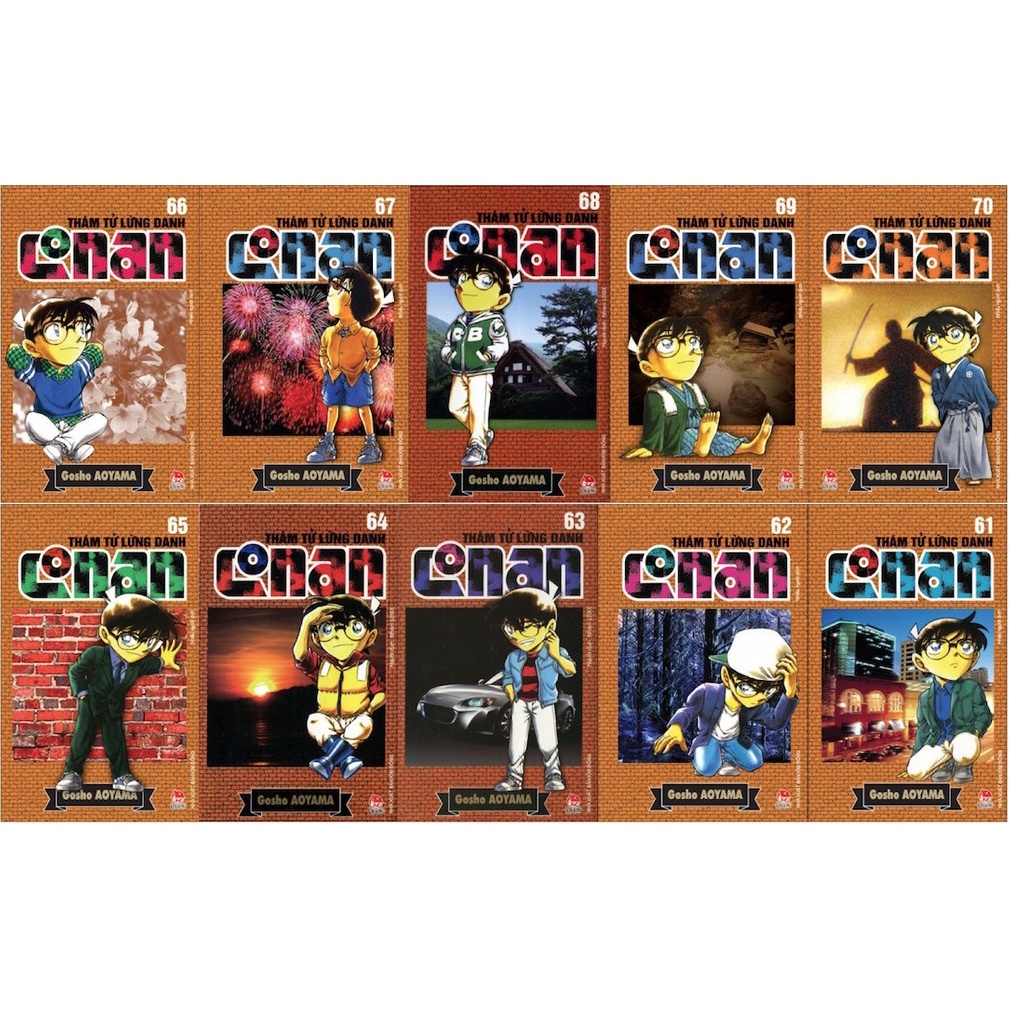 Sách - Combo Thám tử lừng danh Conan - Tập 61-70