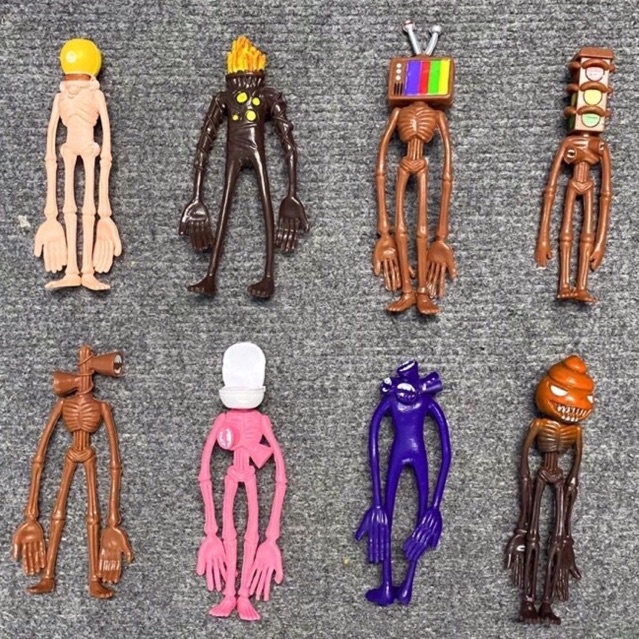 Bộ đồ chơi nhân vật quỷ đầu loa Siren Head SCP 6789, SCP 096