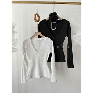 Áo thun tăm cổ tim QCL1
