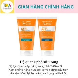 Kem chống nắng Avene Dry Touch Fluide SPF50+ / Avene Mattifying Cleanance SPF50+ 50ml