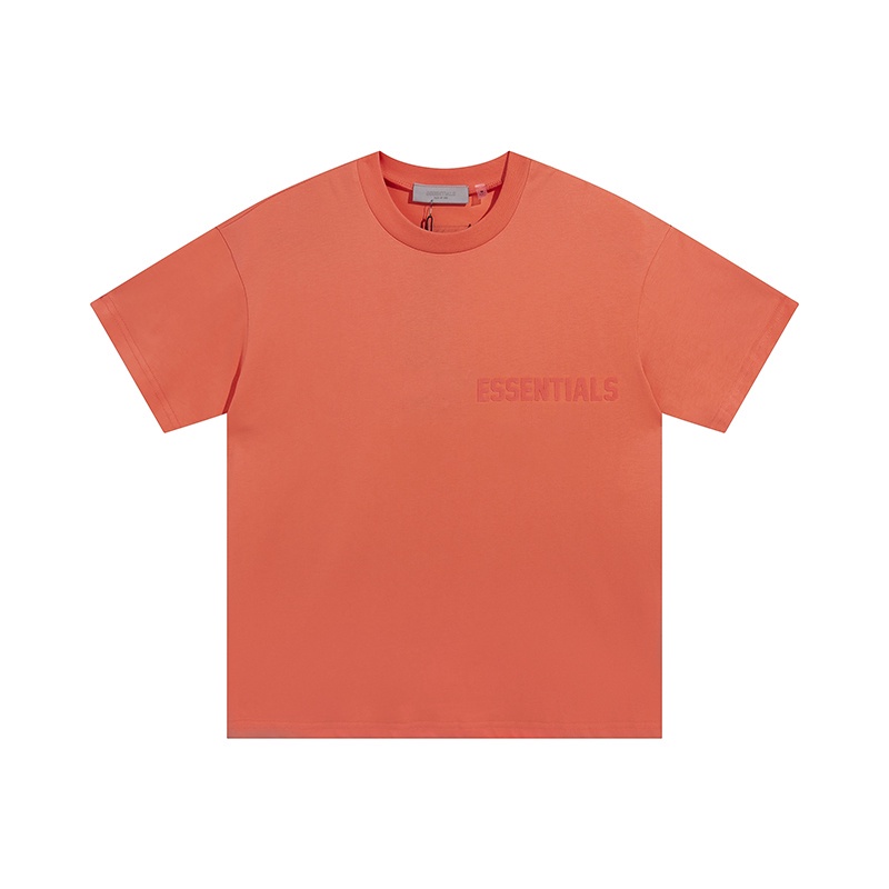 Áo Thun Cotton Tay Ngắn Cổ Tròn In Chữ Fear of God Essentials Thời Trang Đường Phố Unisex