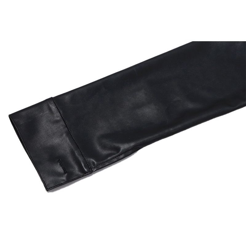 Áo Khoác Da Mù Croptop Siêu Cháy Phố