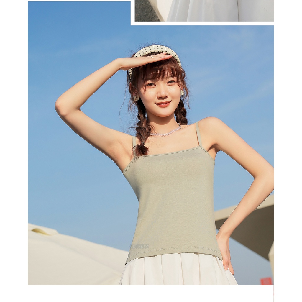 Áo Hai Dây MàU Trơn Co DãN TốT