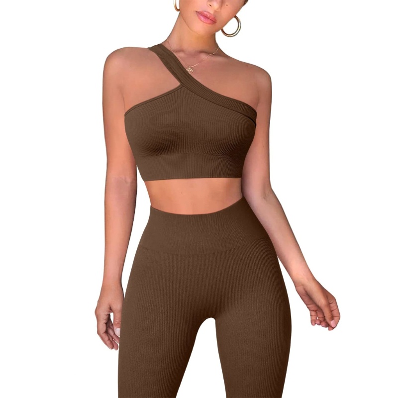 Xiangbao Set Đồ Tập Thể Thao 2 Mảnh Áo Ngực Và Quần Legging Có Gân Dành Cho Nữ