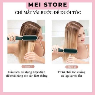 Lược Điện Chải Tóc Tạo Kiểu - Uốn Duỗi Ép Tóc Đa Năng