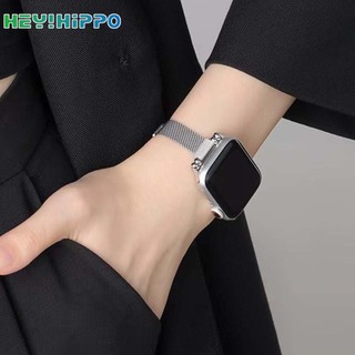 Dây Đeo Inox Khóa Nam Châm Cho Đồng Hồ Thông Minh iwatch 45 / 44 / 42 / 41 / 40 / 38mm series 8 / 7 / 6 / SE / 5 / 4