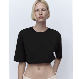 [Zara Auth] Áo Thun Croptop Zara Auth