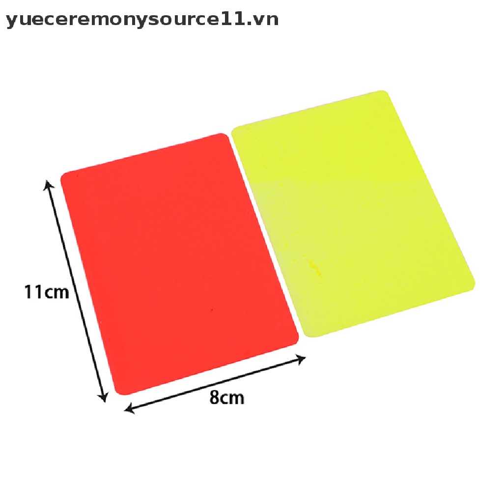 Bộ Thẻ Ghi Âm Trọng Tài Bóng Đá Màu Đỏ Và Vàng