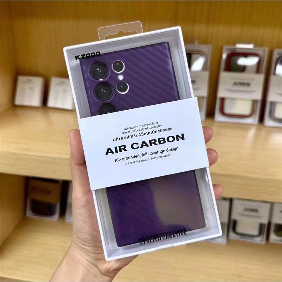Ốp Lưng Tpu Kết Cấu Sợi Carbon Thiết Kế Siêu Mỏng Cho Samsung Galaxy S23 / S23 Plus / S23