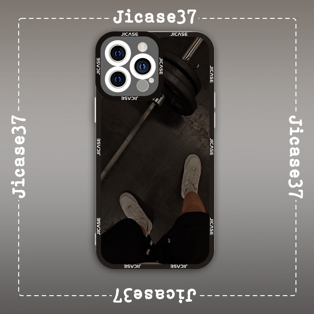 Ốp lưng iphone samsung xiaomi oppo cạnh vuông Jicase JMcase Tập Gym Gymmer Thể Thao Thể Dục