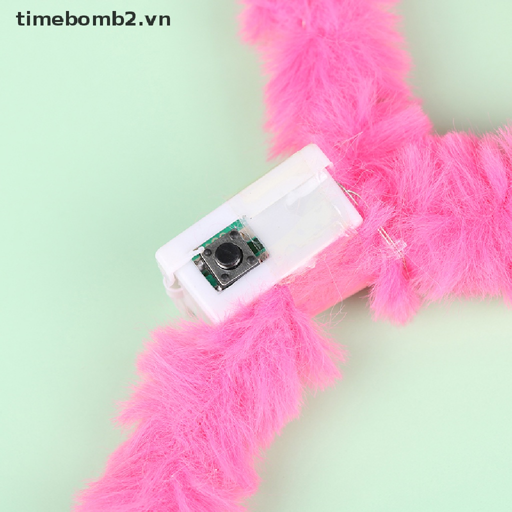 Băng Đô Tai Thỏ Có Đèn LED 10 Bóng Cho Bé