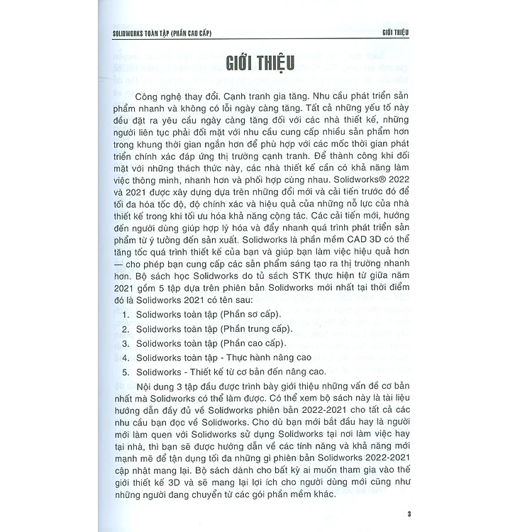 Sách -  Solidworks Toàn Tập (Phần Cao Cấp) - Dùng Cho Các Phiên Bản Solidworks 2022 - 2021
