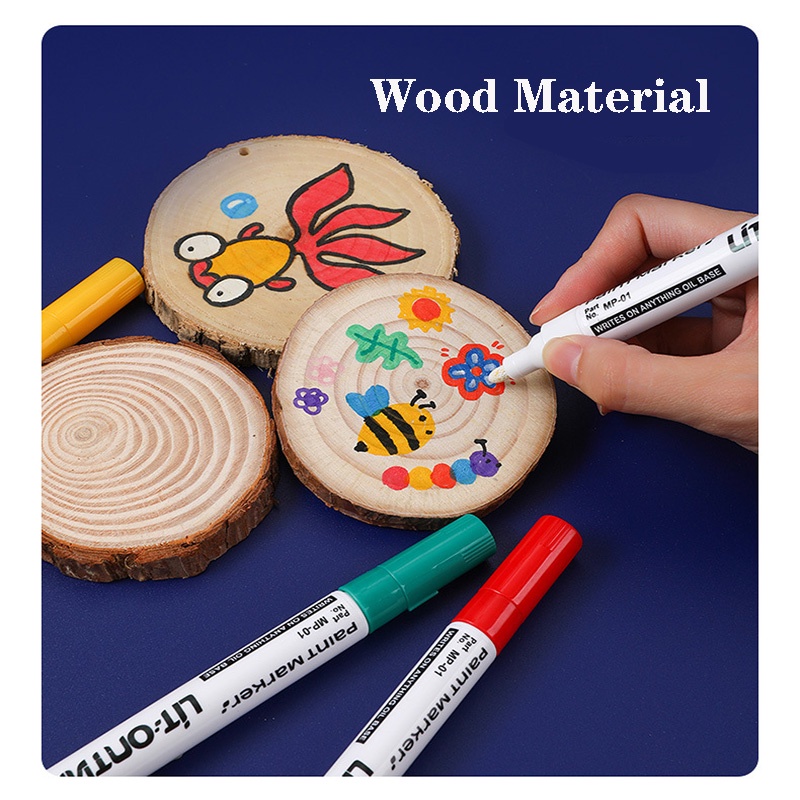 Bút Đánh Dấu Bằng Gốm 12 Màu Không Phai Không Phai Màu Đen