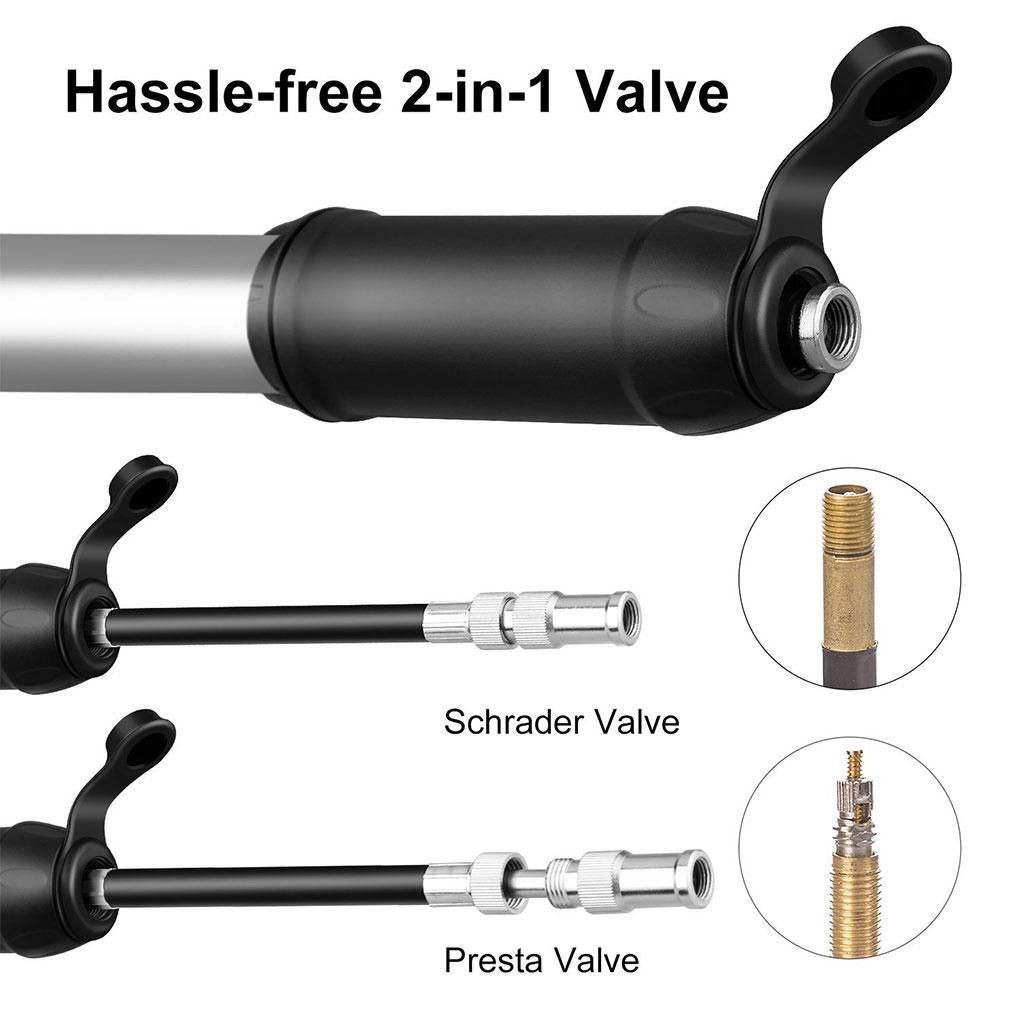 Ống Bơm Hơi Xe Đạp Bằng Hợp Kim Nhôm Chống Rỉ