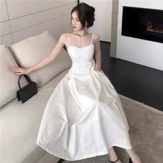 Đầm tiểu thư 2 dây sang chảnh cao cấp quảng châu -TAOBAO
