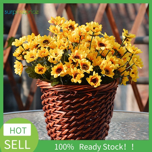 1 Bó Hoa Hướng Dương Nhân Tạo 14 Bông Trang Trí Tiệc Cưới