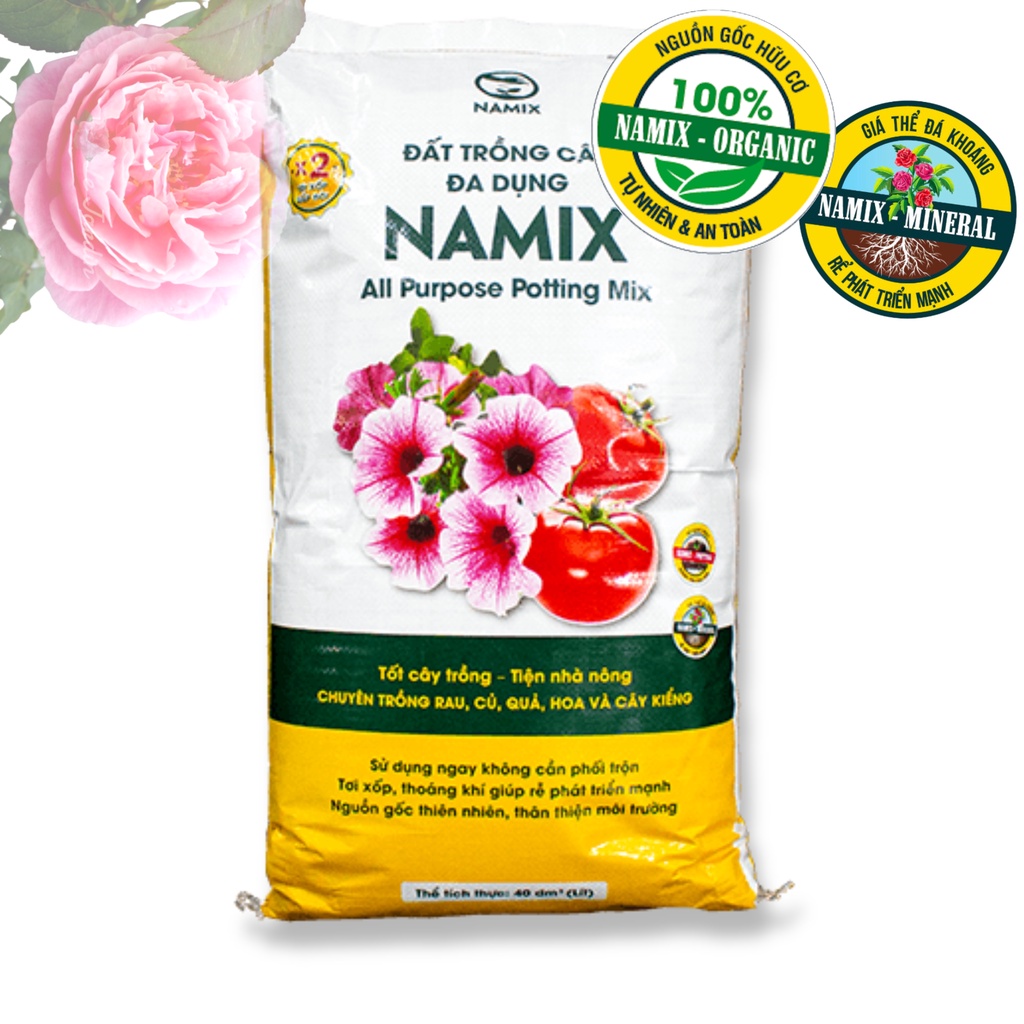 Đất trồng cây đa dụng Namix bao 20dm3 (14kg)