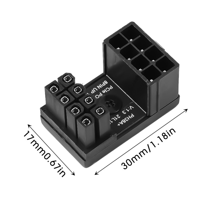 Adapter Chuyển Đổi ATX 8 Pin Sang 8 Pin 180 Độ Chuyên Dụng Cho Thẻ Đồ Họa / GPU
