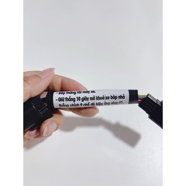Mạch chớp đèn hậu, dây stop F1 8 chế độ chớp gắn cho xe Vario đời 18-20, WinnerX, AB2020, Exciter150.