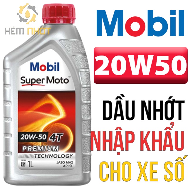 Nhớt Xe Số Mobil Super Moto 20W50 dành cho xe số