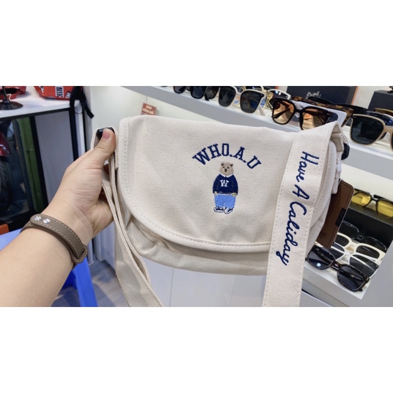 TÚI TOTE VẢI CANVAS CHÚ GẤU NĂNG ĐỘNG - BUSTORE