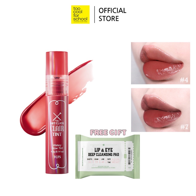 Son tint bóng TOO COOL FOR SCHOOL nghệ thuật cao cấp 4g