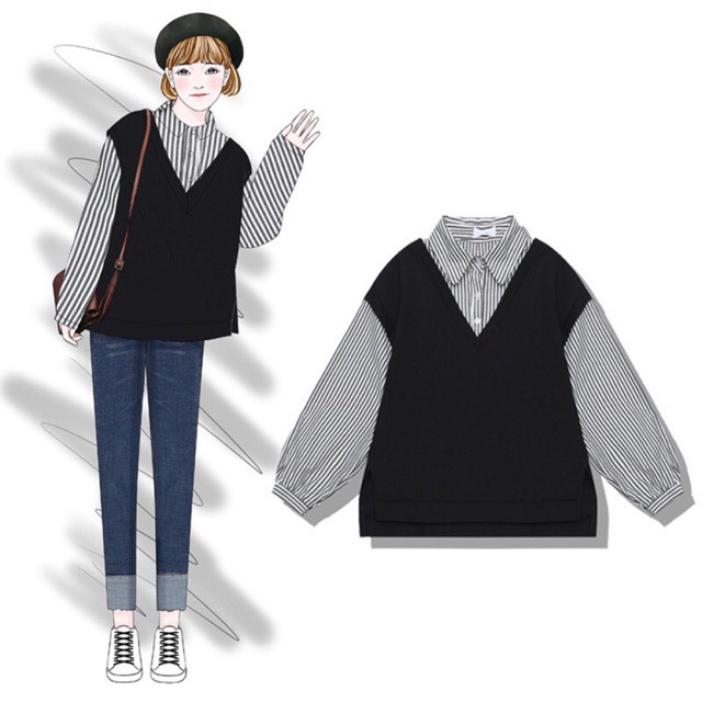 ORDER ÁO SƠMI GILE LEN ULZZANG