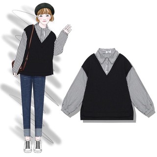 Order áo sơmi gile len ulzzang