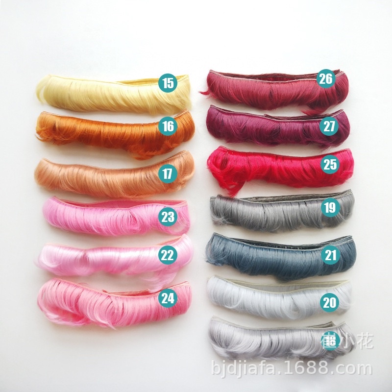 Tóc tép gắn cho búp bê kích thước 5 cm