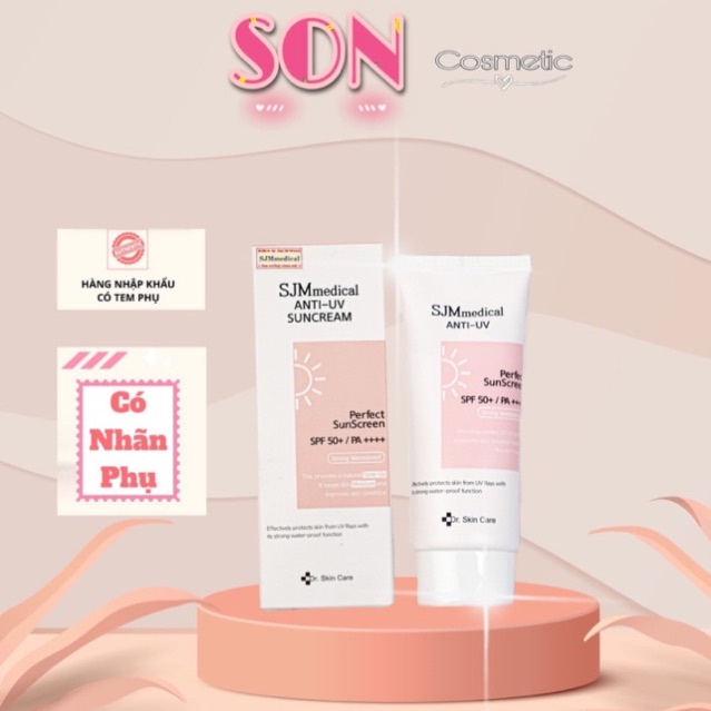 Kem Chống Nắng SJMmedical Anti-UV Perfect Sunscrean SJM Medical Spf 50