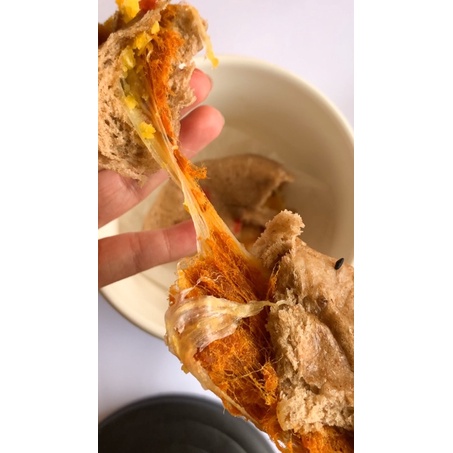 Bánh bao nguyên cám Ruốc gà phomai trứng muối ăn kiêng