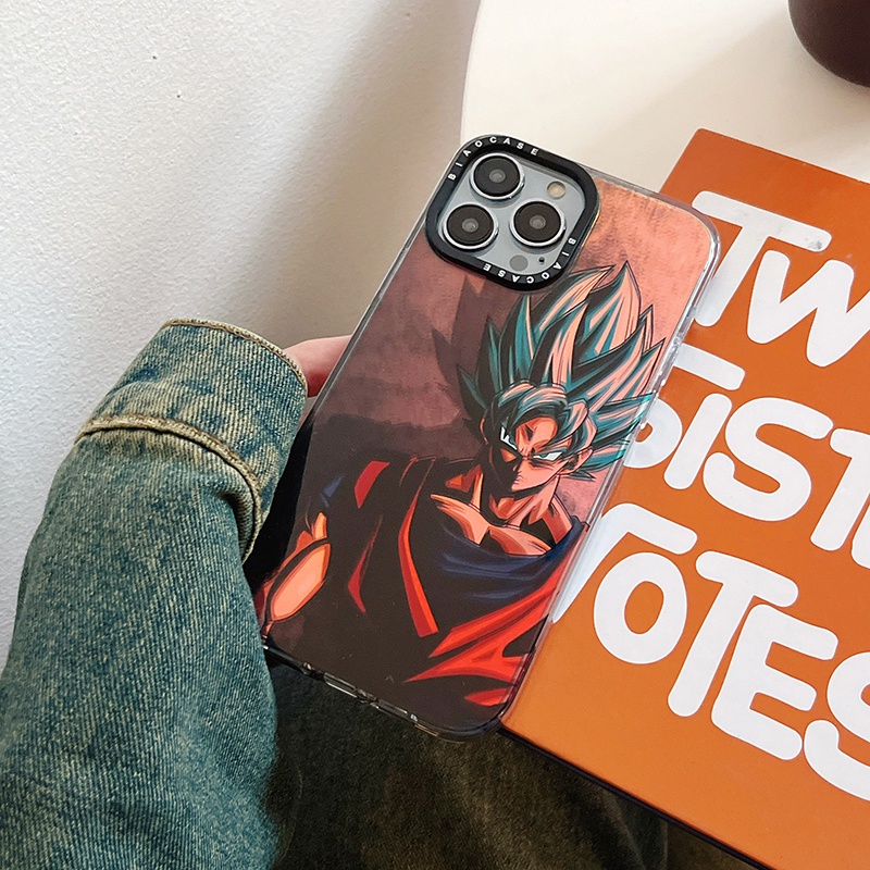 Ốp Điện Thoại Trong Suốt Họa Tiết Hoạt Hình DRAGON BALL Son Goku Chất Lượng Cao Cho iPhone 14 13 12 Pro Max