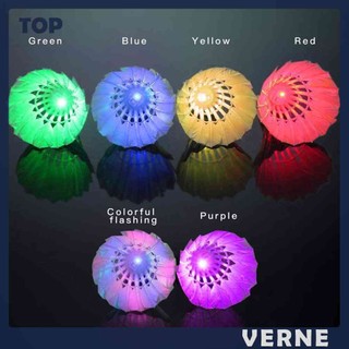 Mới 6 Trái Cầu Lông Có Đèn LED