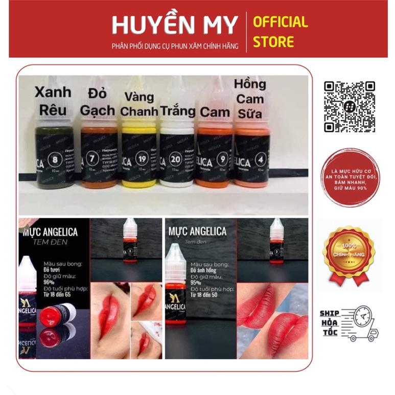 MỰC ANGELICA Tem đen (nhập khẩu nga) I huyenmydcpx