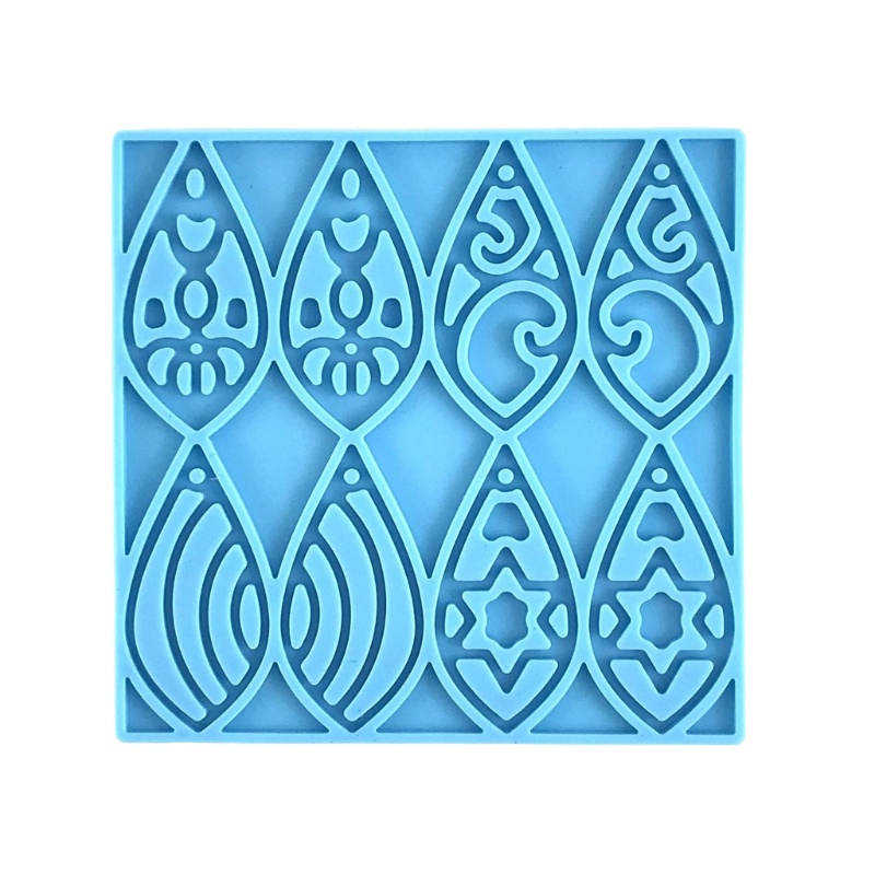 Khuôn Silicone Làm Móc Khóa DIY Hình Giọt Nước Độc Đáo