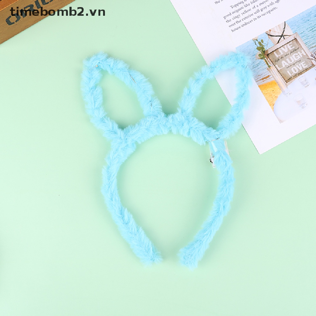 Băng Đô Tai Thỏ Có Đèn LED 10 Bóng Cho Bé