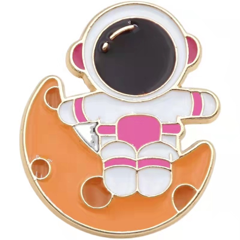 Ghim Cài Áo Hình Phi Hành Gia Bằng Kim Loại Phong Cách Nhật Bản Dễ Thương