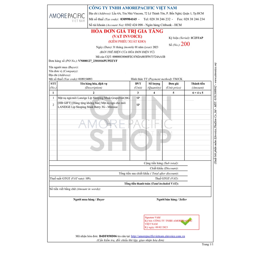 Mặt Nạ Ngủ Làm Mềm, Giảm Thâm Môi Laneige Lip Sleeping Mask