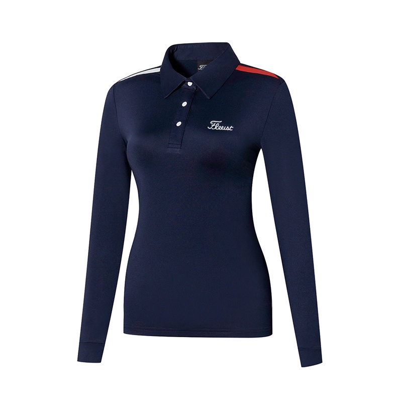 Áo Thun Polo Thể Thao Tay Dài Thoáng Khí Nhanh Khô Thời Trang Cho Nữ