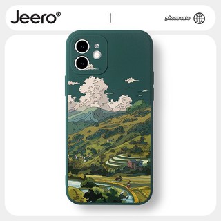 Ốp lưng JEERO mềm dễ thương đẹp độc lạ Cho iPhone 14 13 12 11 Pro Max SE 2020 X XR XS 8 7 ip 6S 6 Plus kute HFF2426