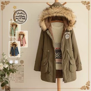 [ ORDER ] Áo Khoác Lông - Áo Khoác Dài Ulzzang Lót Bông Siêu Ấm