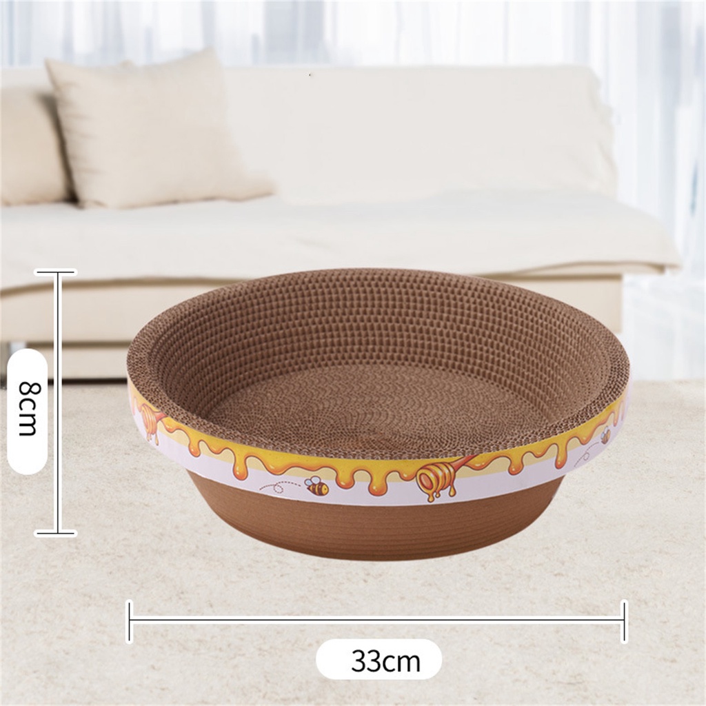 Elsabell Cat Scratch Bed Double Layer Removable Thoải mái Kitten Scratching Pad để giảm căng thẳng