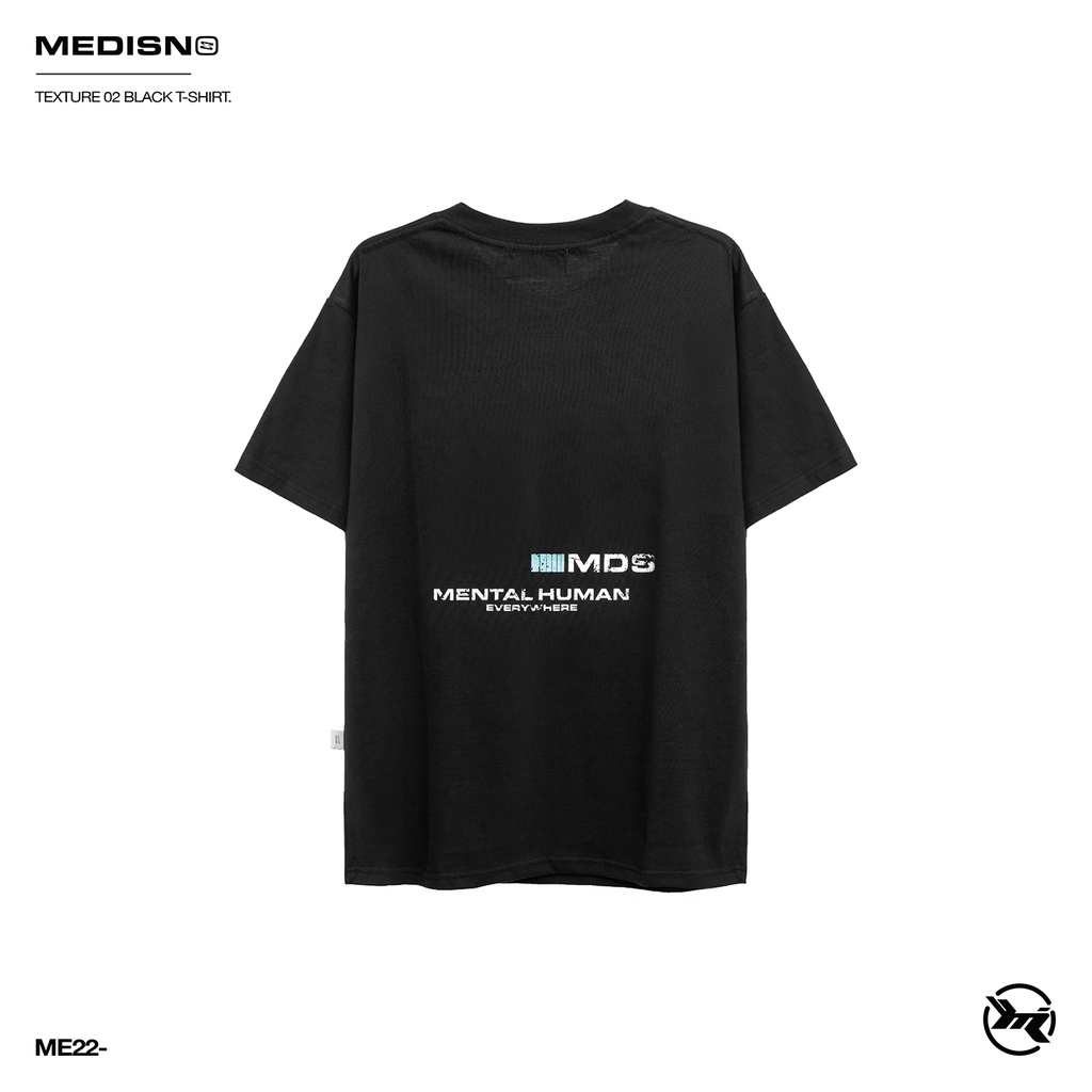 MEDISN - Áo thun TEXTURE 02 T-SHIRT/ BLACK