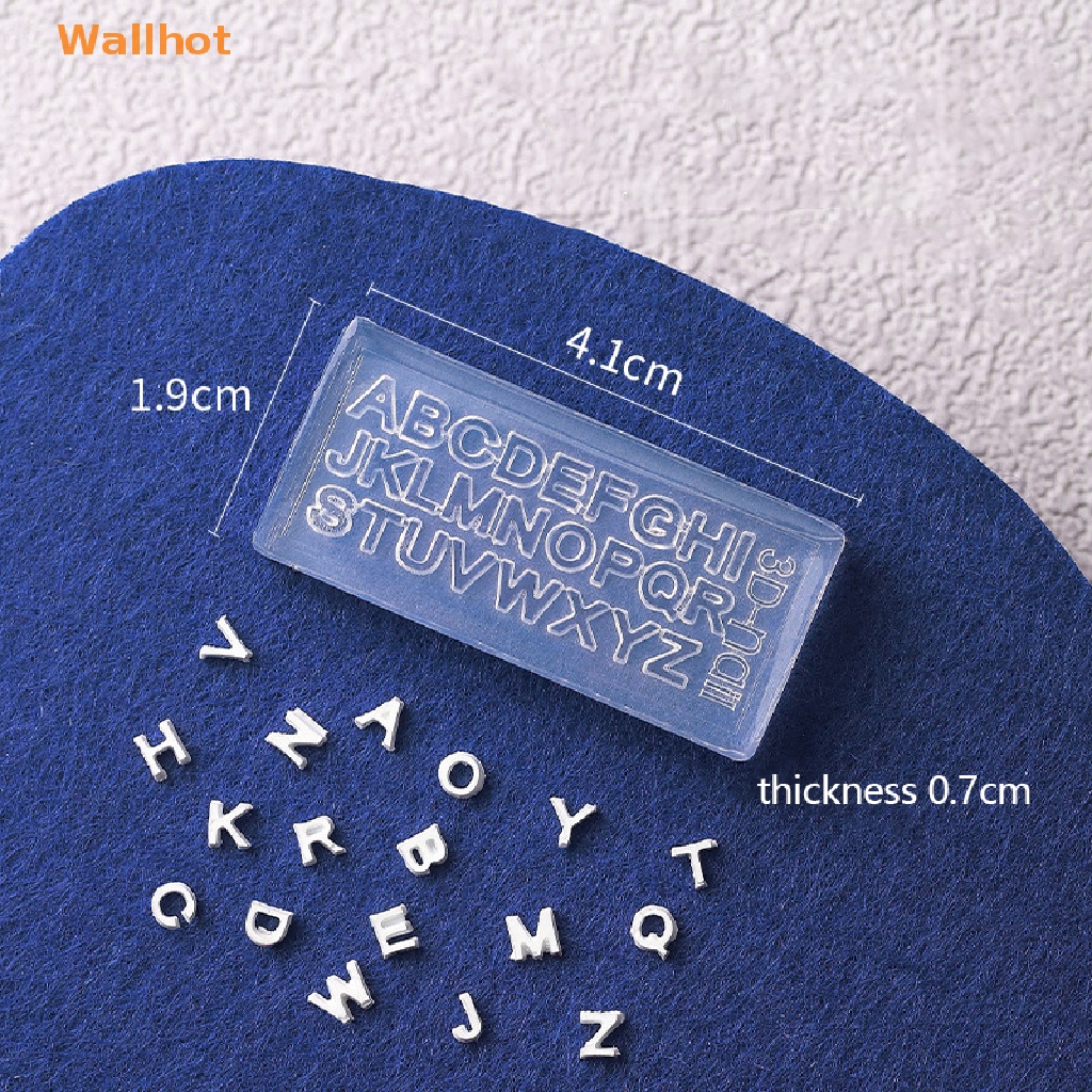 1 Khuôn Trang Trí Móng Tay Bằng Silicone Hình Chữ Cái 3D DIY