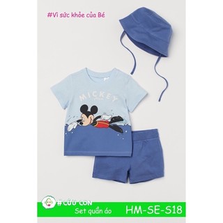 Set quần áo ngắn bé trai H&M UK Auth - S18