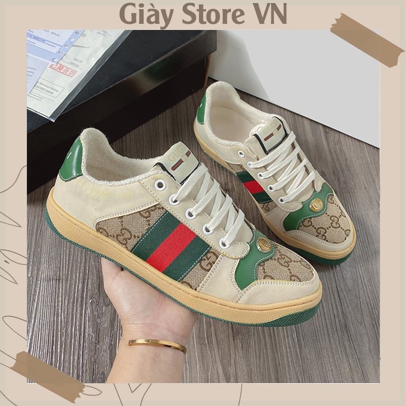 Giày Gucci Sơn Tùng Nam Nữ, Giày GC ST Thể Thao Hàng Đẹp Full Box Bill A215 Akshan Sneaker