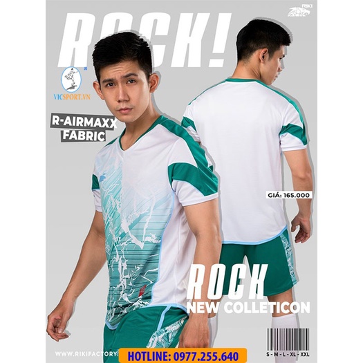 Quần Áo Thương Hiệu RIKI ROCK Chất Lượng Cao Cấp, Áo Đá Bóng Không Logo - Vicsport